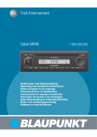 Blaupunkt Calais-MP-48 - Owners Manual